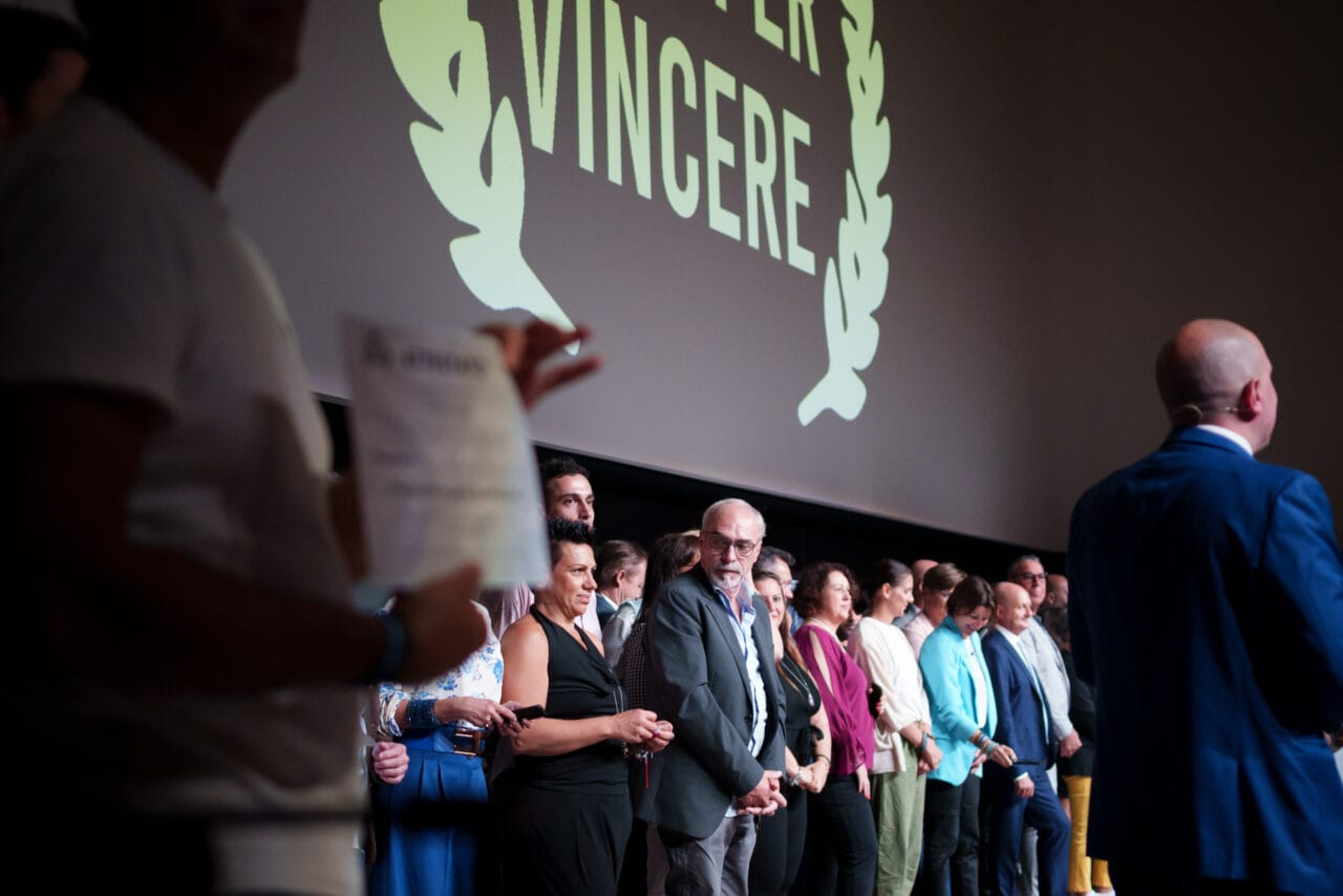 Momento di premiazione durante convention corporate
